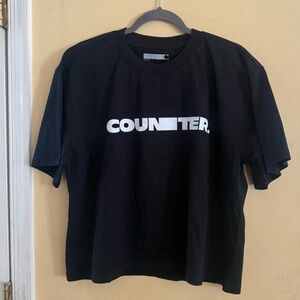 Black COUNTER Graphic T-Shirt, large